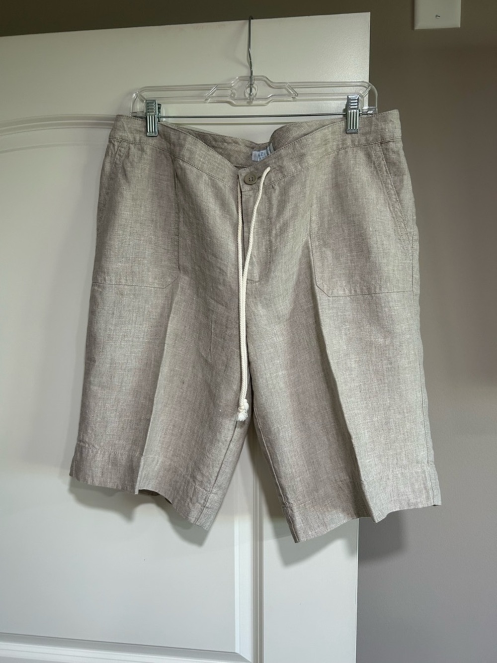 LizWear Linen Drawstring Shorts XL